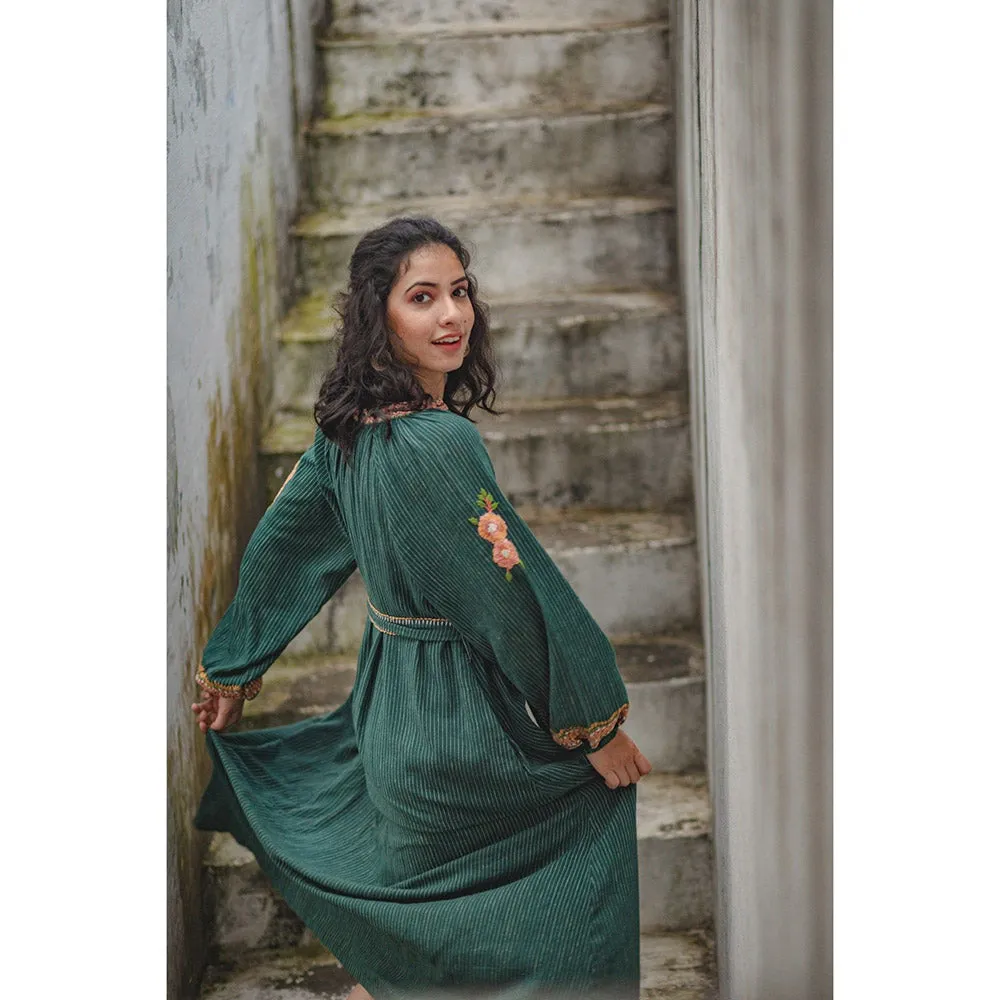 Mushio Shaad Dress with Hand Embroidery (Set of 2)
