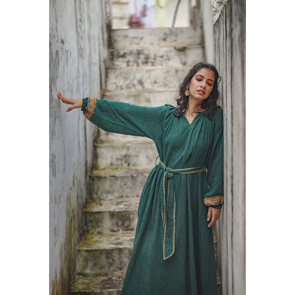 Mushio Shaad Dress with Hand Embroidery (Set of 2)