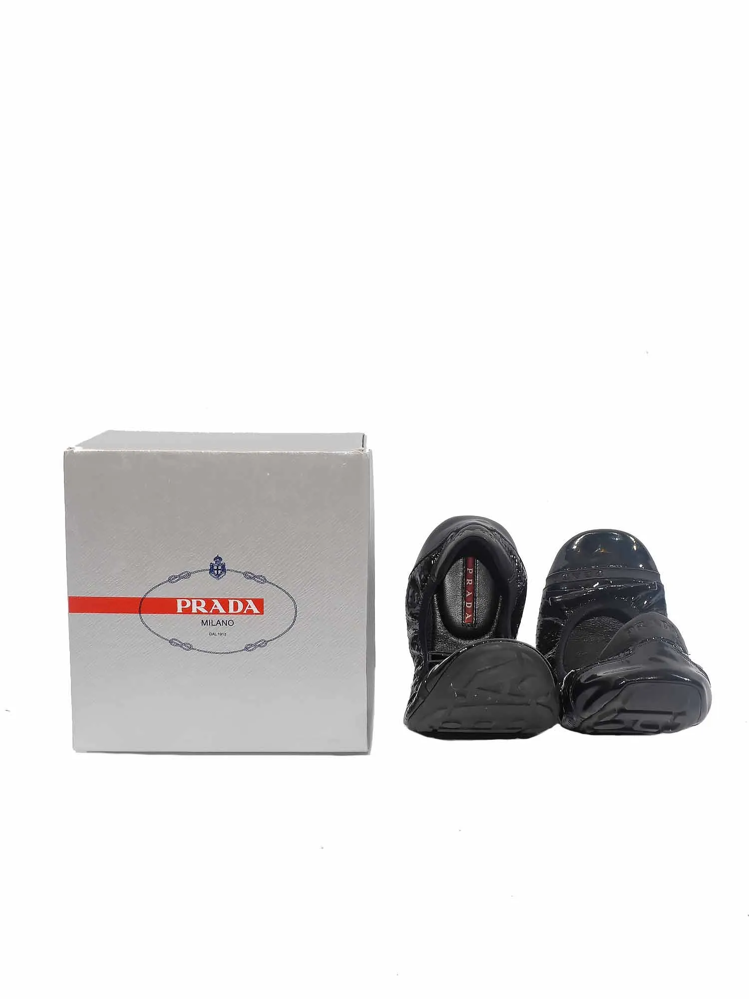 Nappa Patent Perforated Ballet Flats