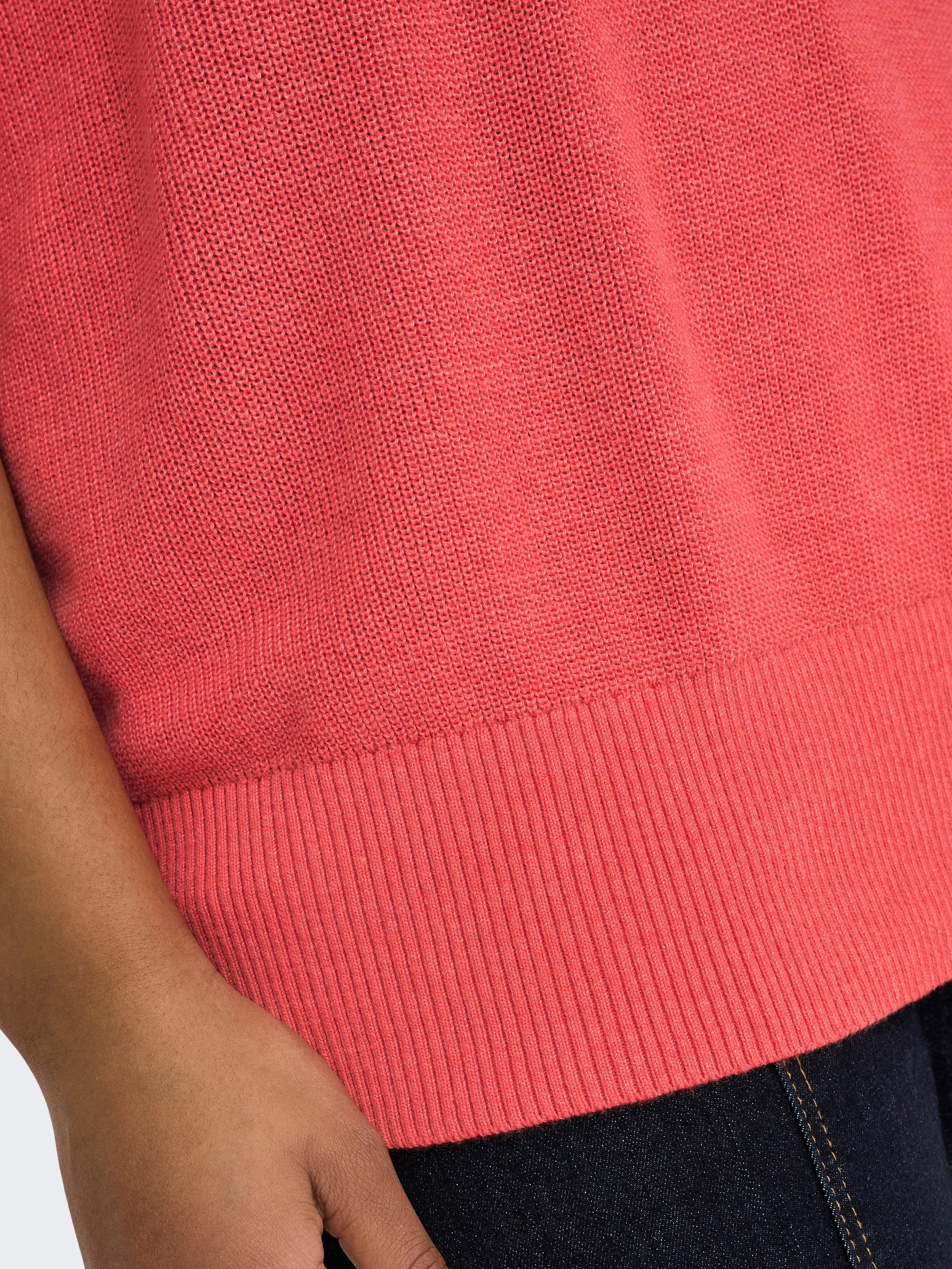 Only Carmakoma Lecia Knit in Coral