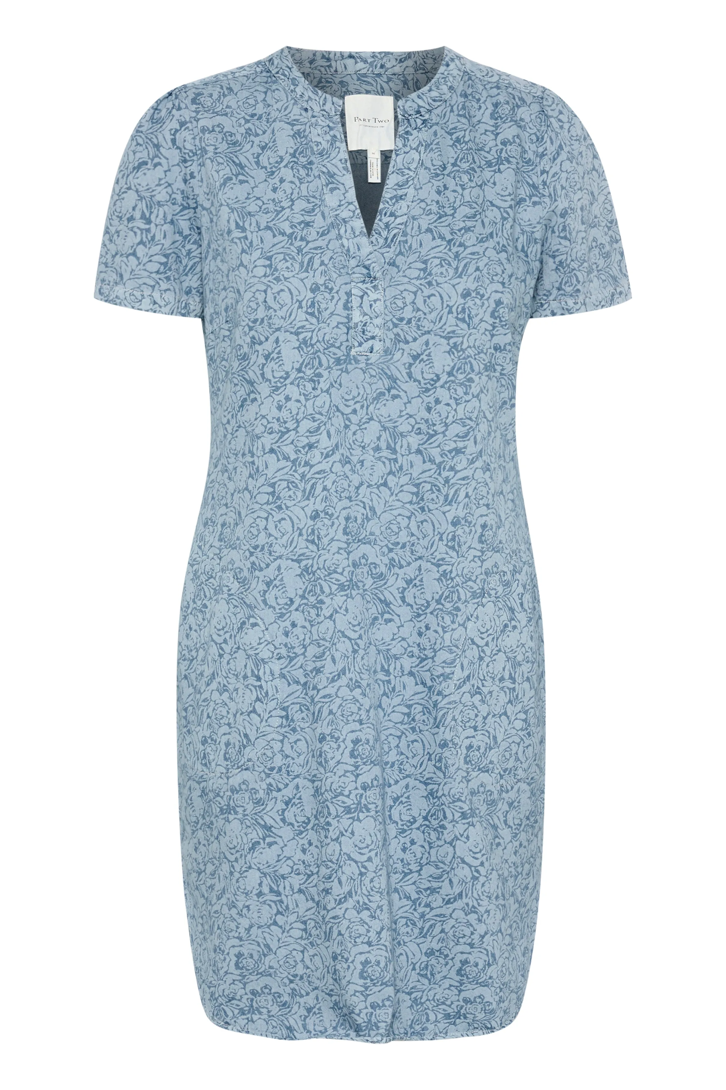 Part Two Aminase Printed Denim Dress