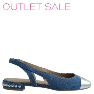 PEARL SLINGBACK DENIM