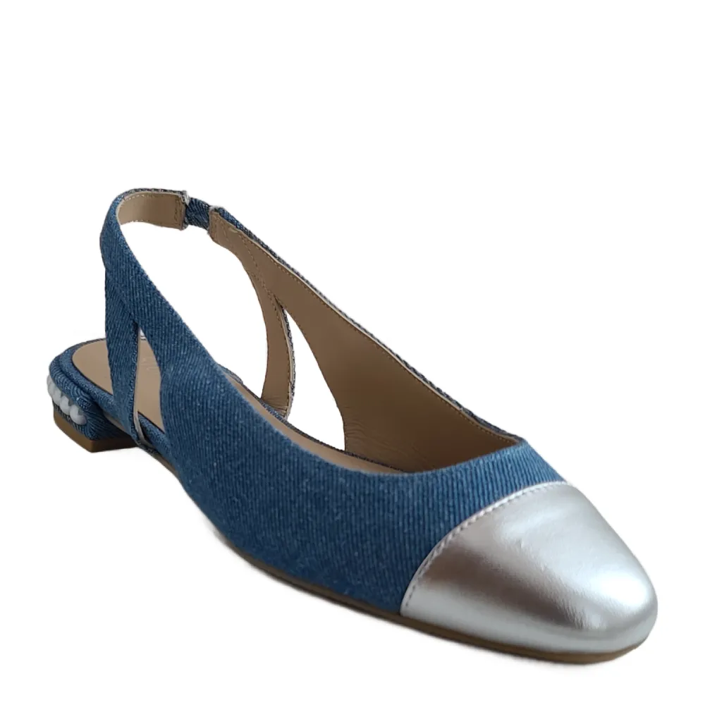 PEARL SLINGBACK DENIM