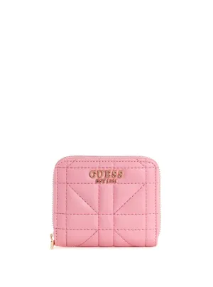 Pink Assia Small Zip Around Wallet