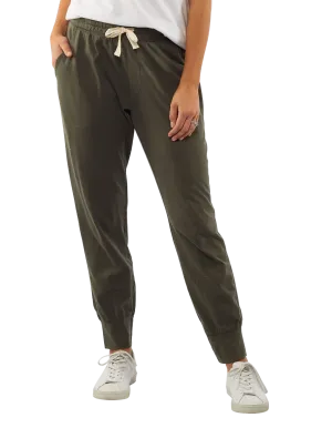 Plus Size Wash Out Lounge Pant - Dark Khaki