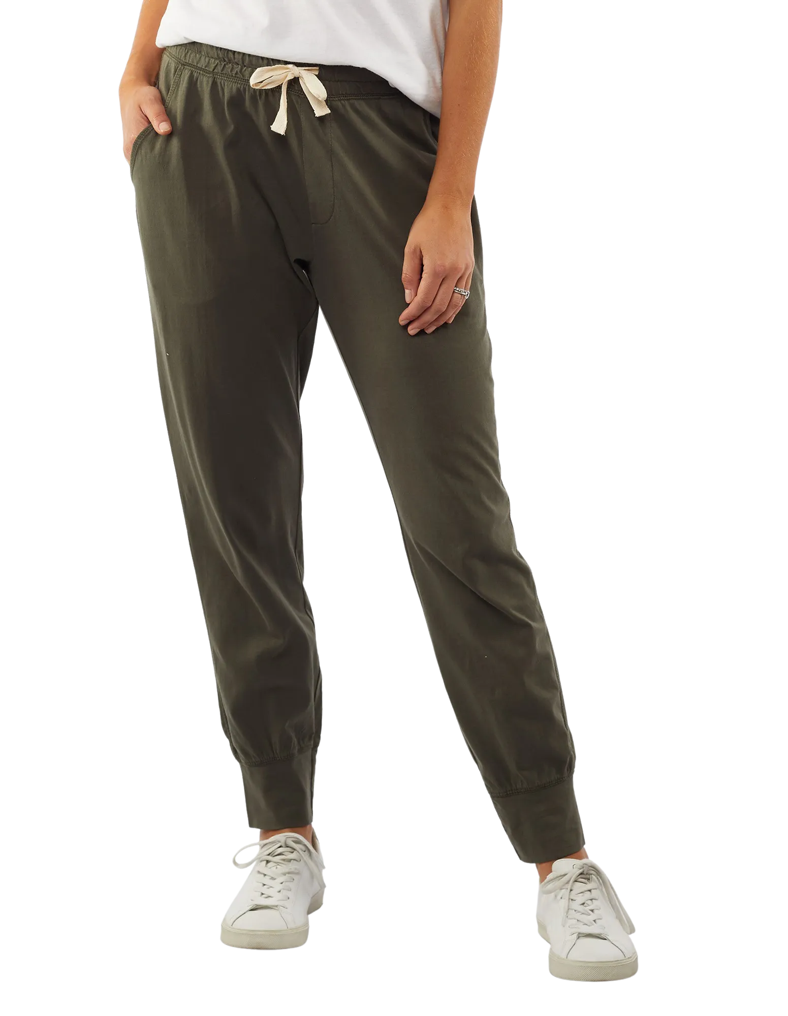Plus Size Wash Out Lounge Pant - Dark Khaki