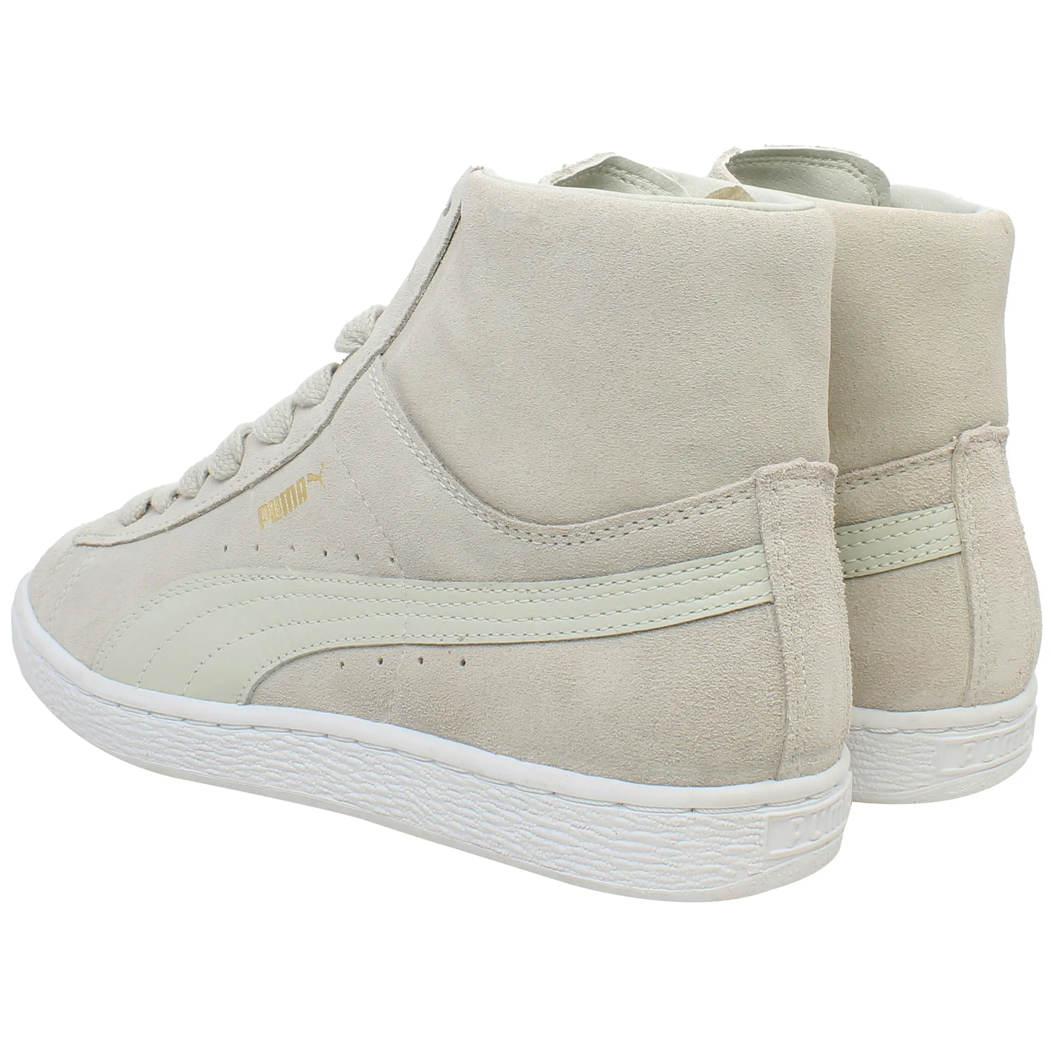 Puma Mid Classics Mens Beige Trainers
