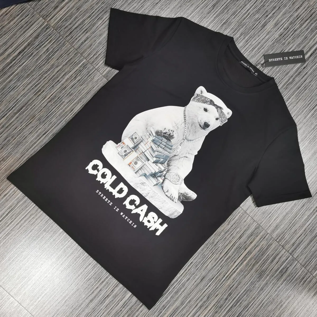 "Cold Cash" T-Shirt - Black