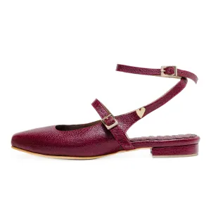 Scarlett Flats - Burgundy