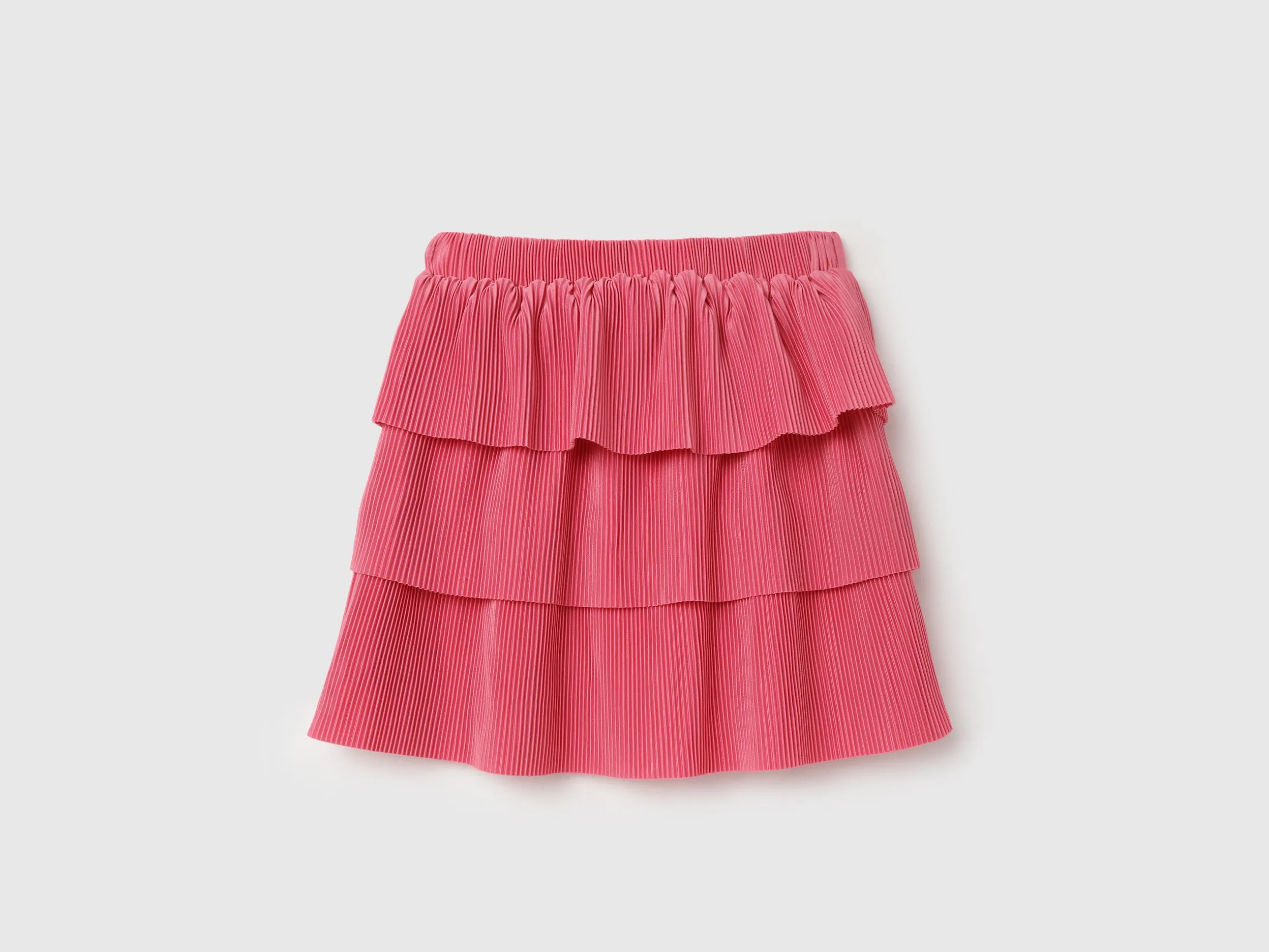 Solid Regular Fit Mid Waist Skirt