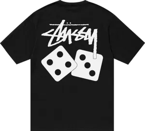 Stussy Dice Pigment Dyed Tee Black