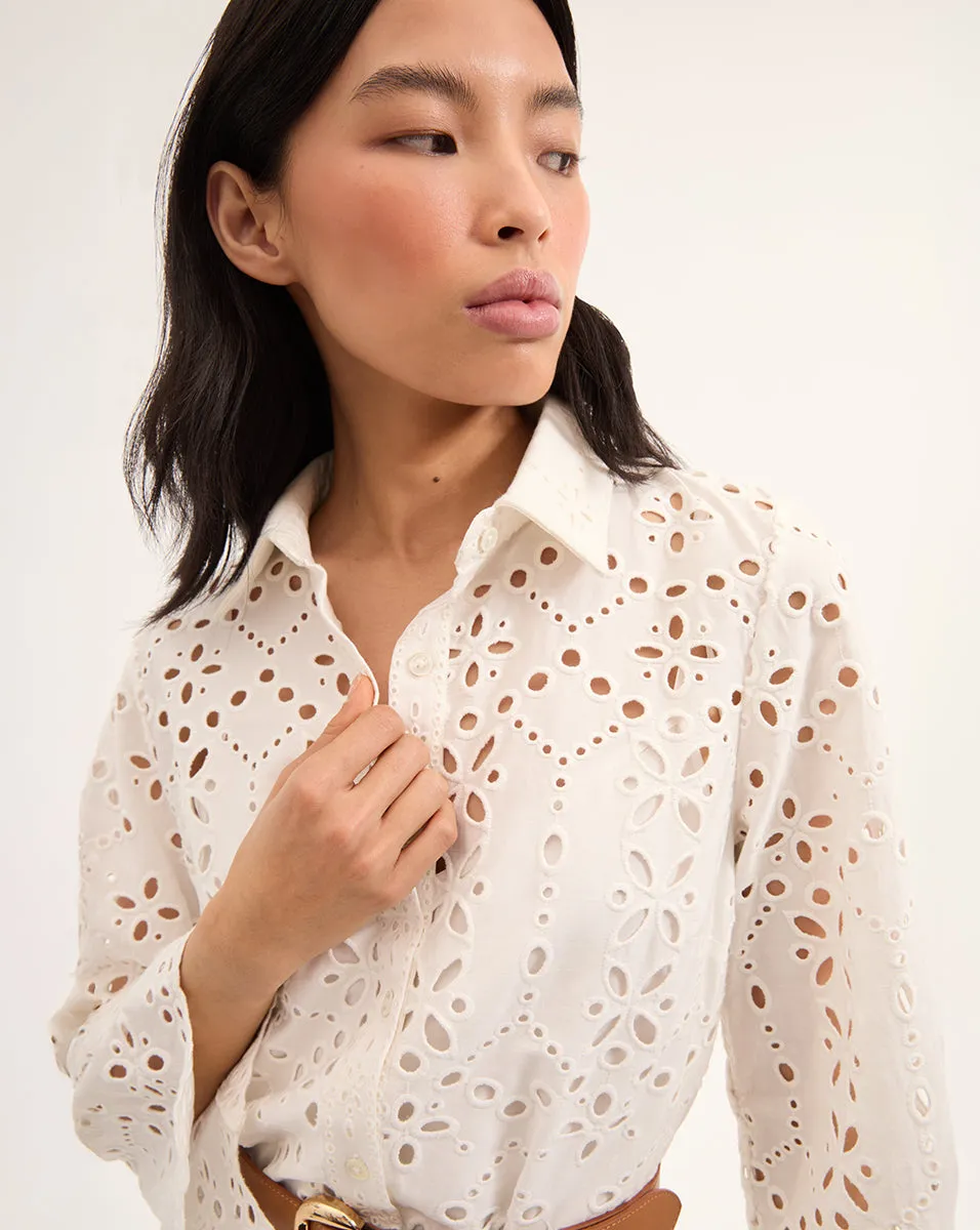 Sumatra Cotton Eyelet Dress
