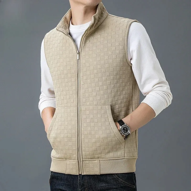 Textured Athletic Zip Vest