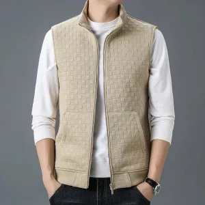 Textured Athletic Zip Vest