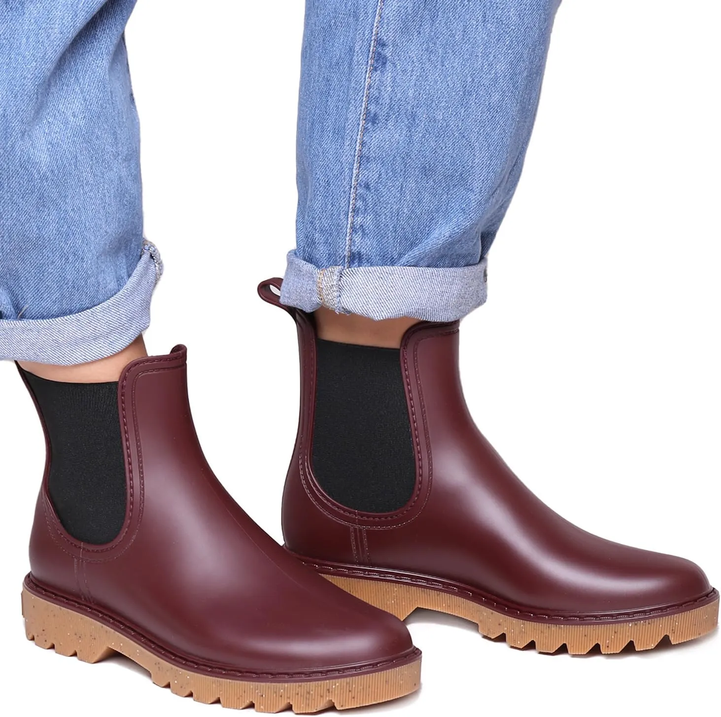 TONI PONS CALI Women's Wellies Slip Resistant Waterproof Sole Rain Boots Chelsea Booties