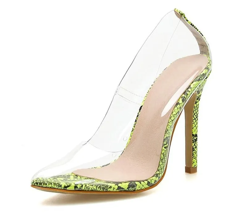 Transparent Leopard High heels (4 Styles To Choose From)