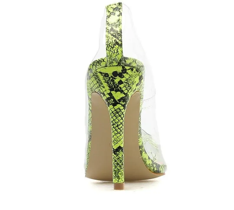 Transparent Leopard High heels (4 Styles To Choose From)
