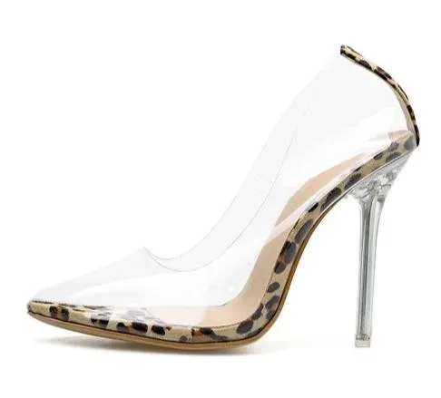 Transparent Leopard High heels (4 Styles To Choose From)
