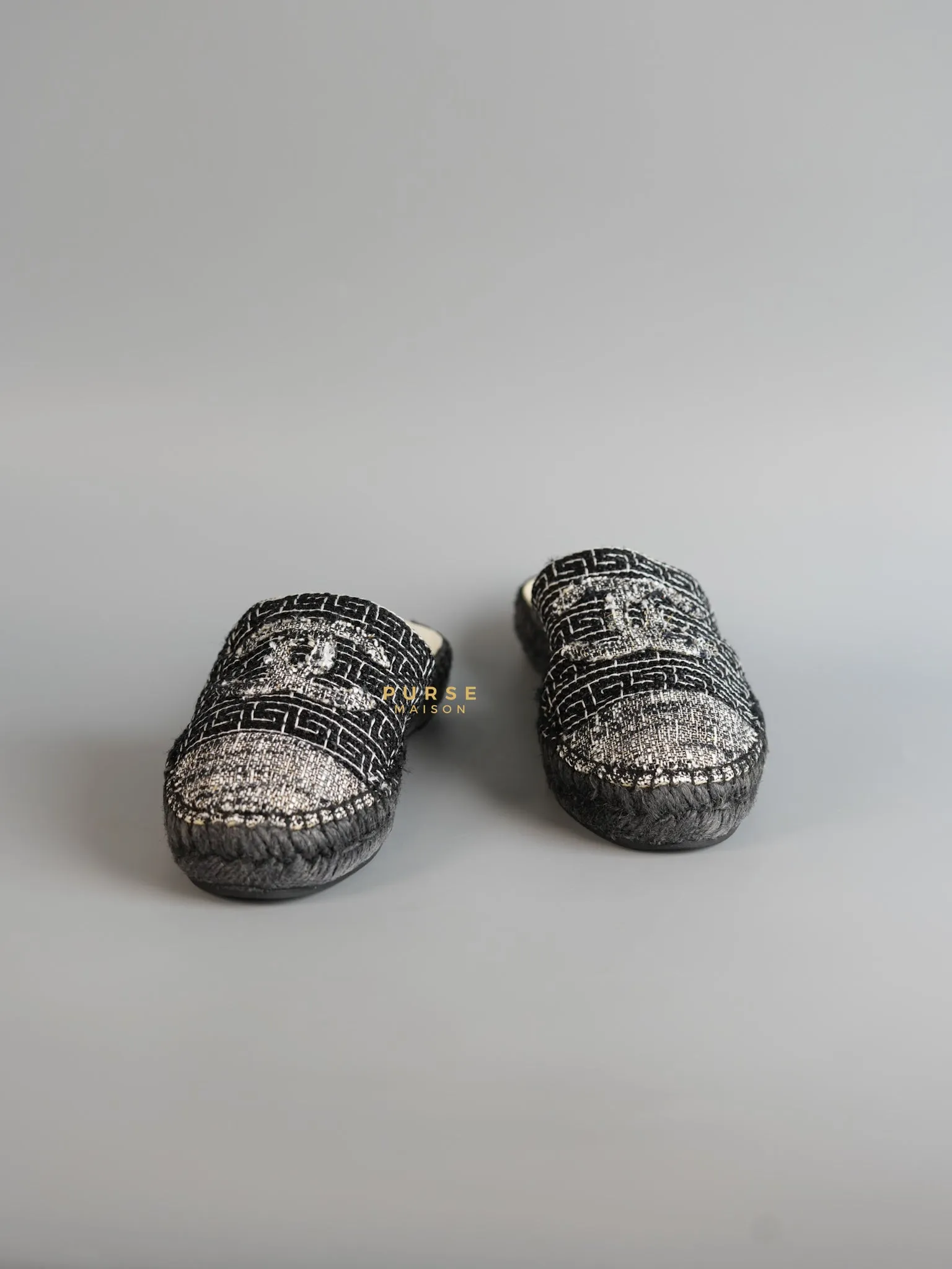 Tweed CC Slip On Espadrilles Size 37 EU (25.5cm)