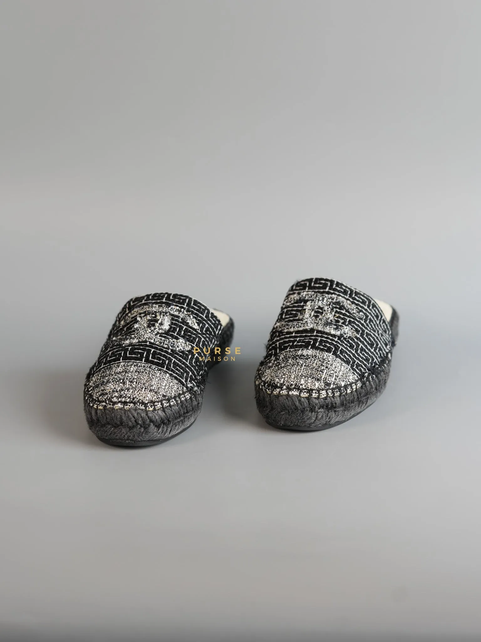 Tweed CC Slip On Espadrilles Size 37 EU (25.5cm)