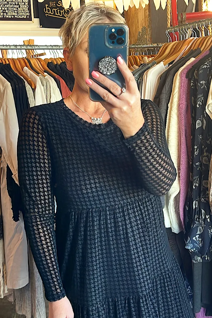 VELVET UNDERGROUND DRESS - BLACK