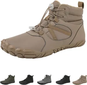 Winter Men's Women's Barefoot Shoes, Hiking Barefoot Winter Boots, Zero Drop Sole Trail Running Shoes Wide Toe Shoes