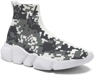 Womens Camo Graffiti Shoes 3D Painted Custom Tennis Shoes Non Slip Athletic Workout Gym Sneakers