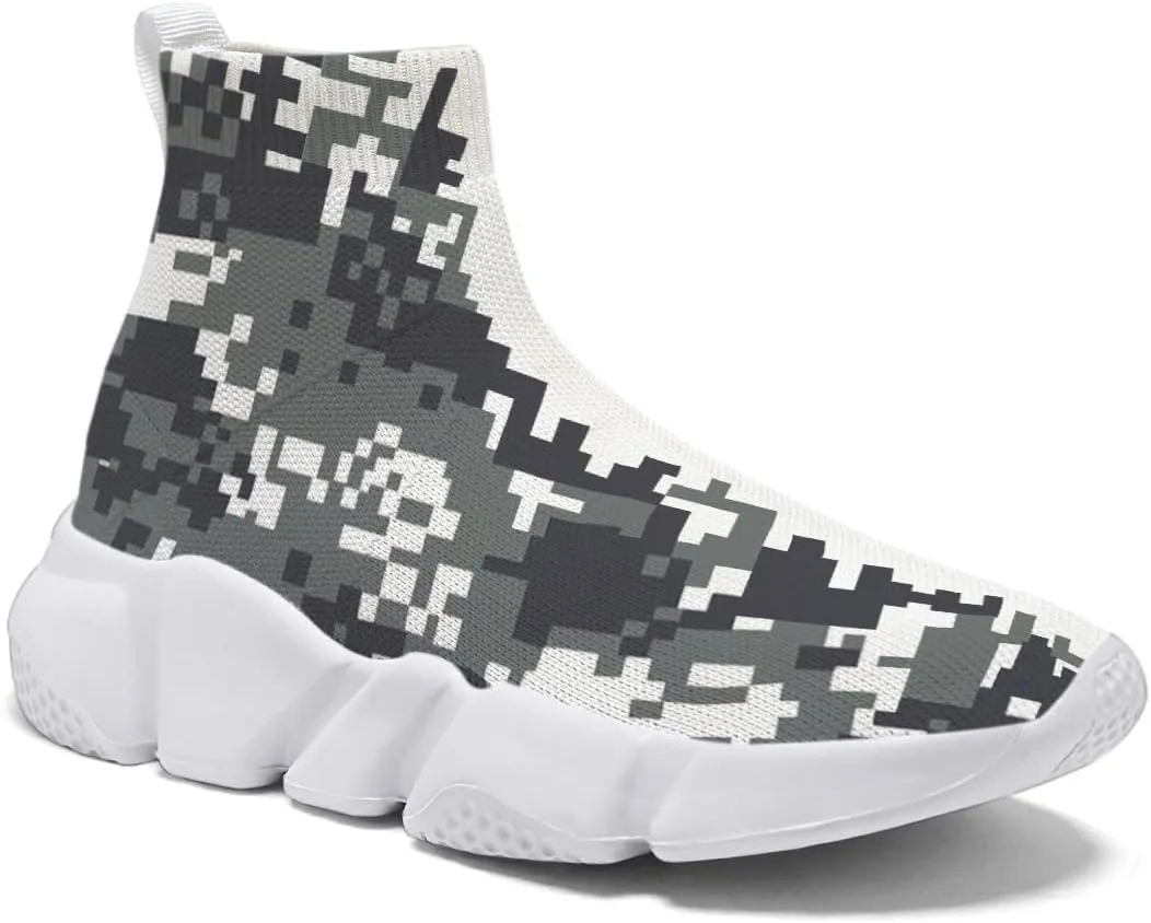 Womens Camo Graffiti Shoes 3D Painted Custom Tennis Shoes Non Slip Athletic Workout Gym Sneakers