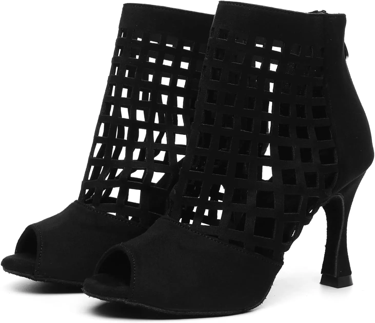 Womens Girls Dance Shoes Cut-out Ballroom Sandals Prom Evening Ankle Booties