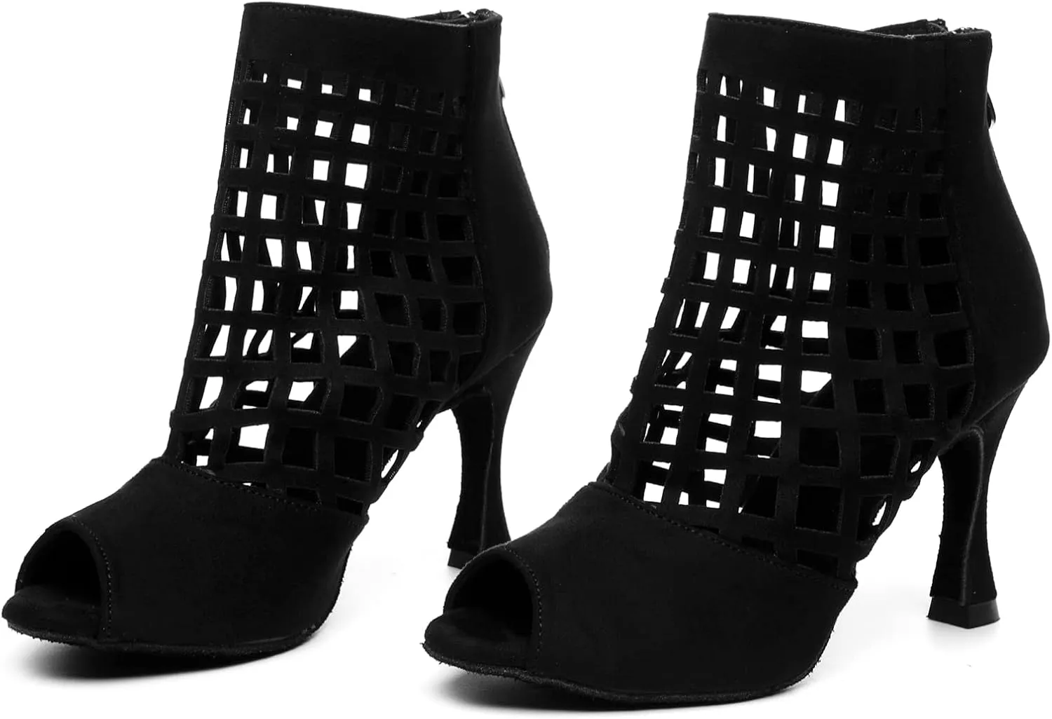 Womens Girls Dance Shoes Cut-out Ballroom Sandals Prom Evening Ankle Booties