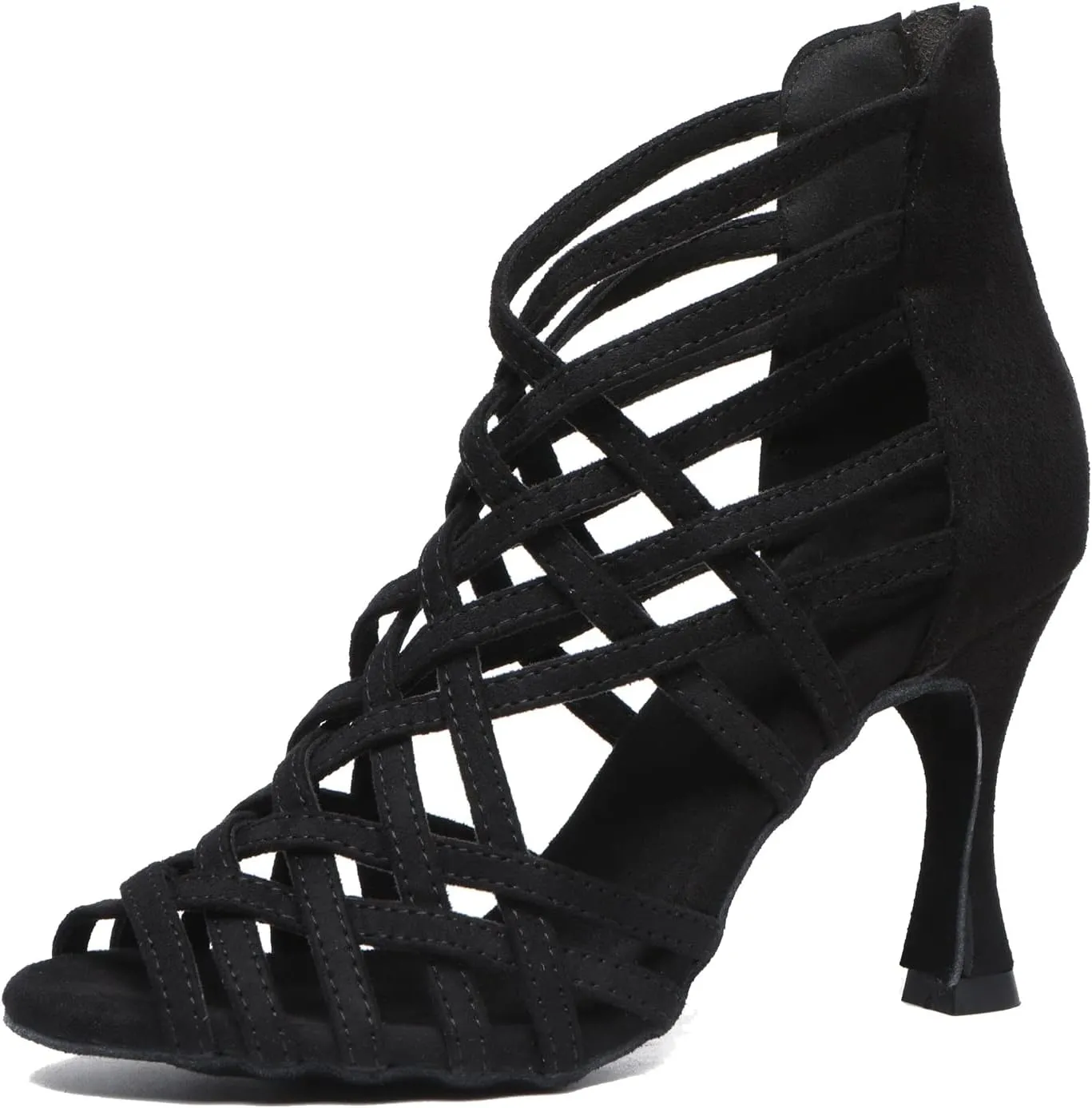Womens Girls Dance Shoes Cut-out Ballroom Sandals Prom Evening Ankle Booties