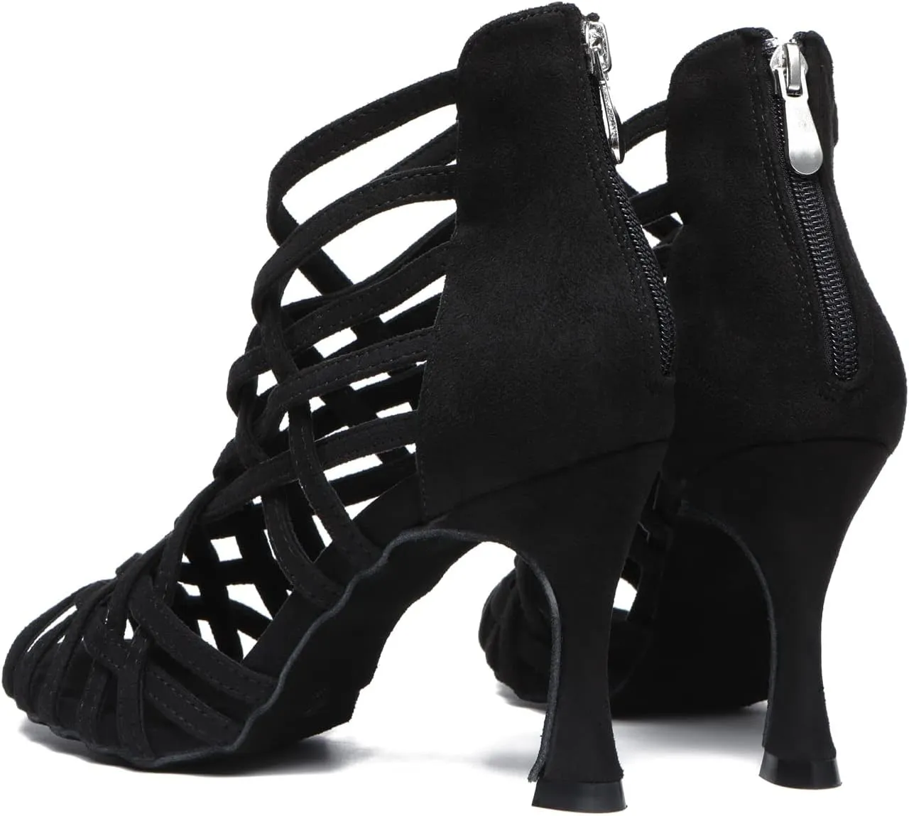 Womens Girls Dance Shoes Cut-out Ballroom Sandals Prom Evening Ankle Booties