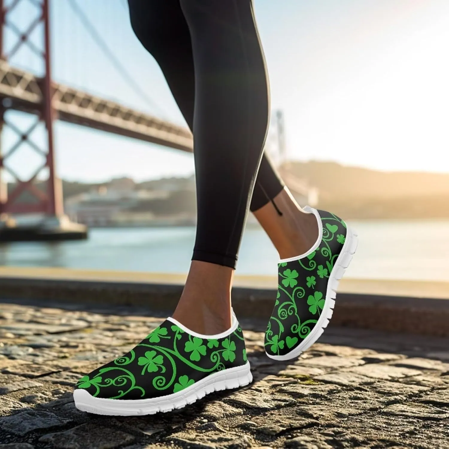Women's Walking Shoes Cushion Athletic Jogging Shoe Casual Anti-Slip Tennis Sneakers for Outdoor Hiking Size 5.5-11.5 White Sole