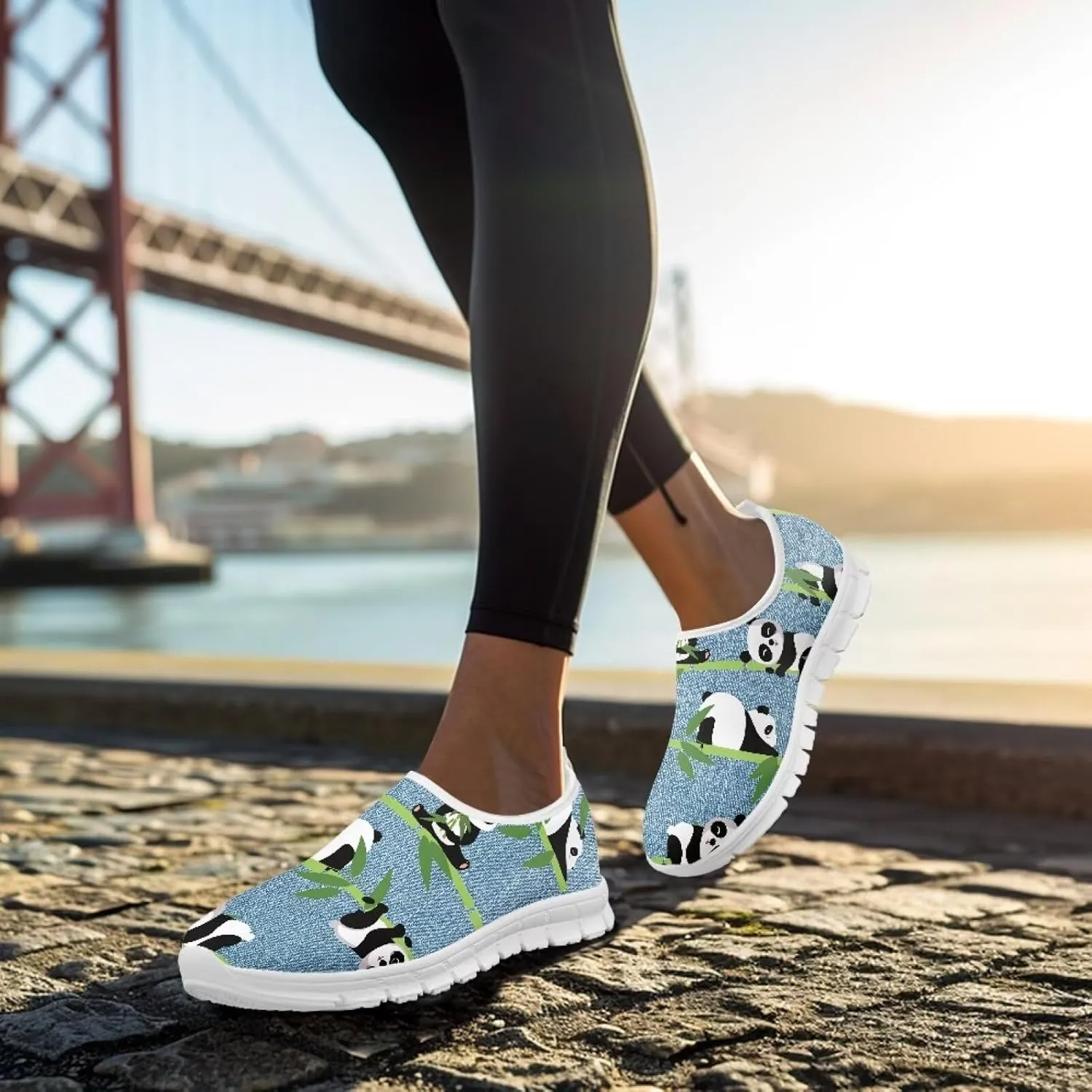 Women's Walking Shoes Cushion Athletic Jogging Shoe Casual Anti-Slip Tennis Sneakers for Outdoor Hiking Size 5.5-11.5 White Sole