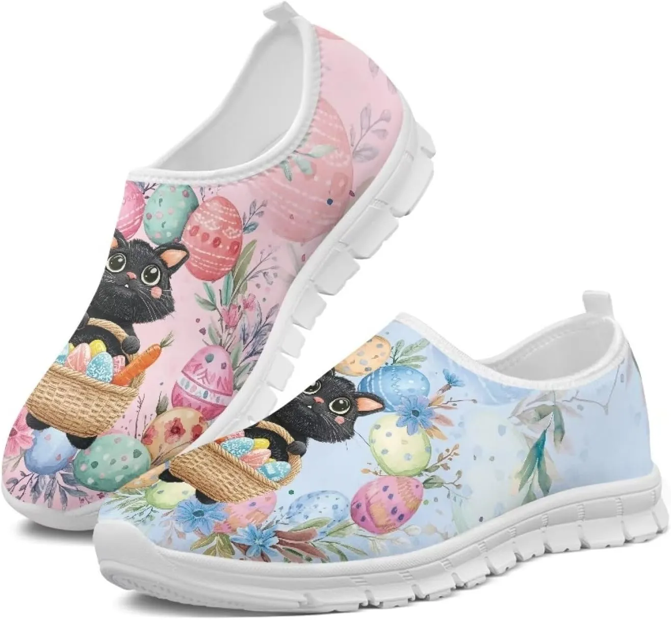 Women's Walking Shoes Cushion Athletic Jogging Shoe Casual Anti-Slip Tennis Sneakers for Outdoor Hiking Size 5.5-11.5 White Sole
