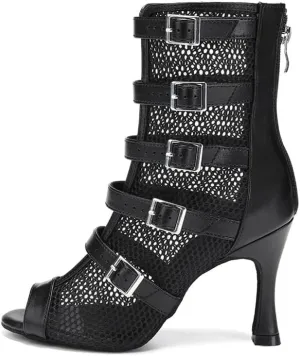 YKXLM Latin Dance Boots Women Ballroom Dance Shoes Salsa Bachata Performance Dancing Shoes