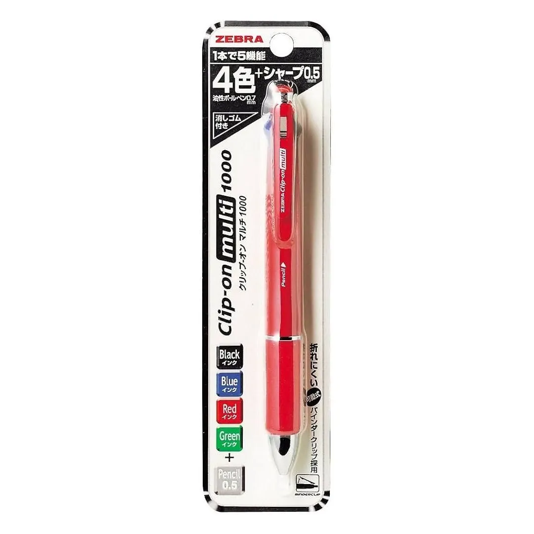 Zebra Clip-on Multi 1000S Ball Pens